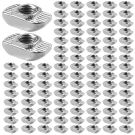 OWLMATE Pack of 100 Hammer Head Screws M6, Slot Nuts M6, Hammer Head Screws M6 for Aluminium Profile Extrusion Slot Standard 30 Series