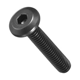 METALLIXITY Flat Head Hex Socket Cap Screws Bolts(M4-0.7x20) 50Pcs, Steel Hex Socket Furniture Bolts Countersunk Screws - for Furniture Woodworking Project, Black