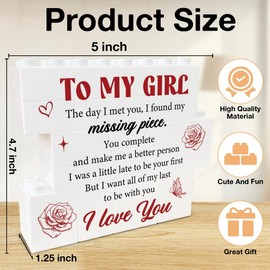 Girlfriend Gifts I Love You Gifts for Her Cute Anniversary Sign for Women Girlfriend Valentine's Day Gifts To My Girl Decorative Signs