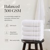 Large 100% Organic Cotton Bath Towels 4 Pack, 30x60 in,