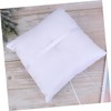 SHOWERORO Ceremony: 20x20cm Satin Ring Pillow Double Heart Buckle Wedding