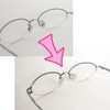 SV-5813 Washable Glasses Nose Pad Cap, Clear, 1 Pair