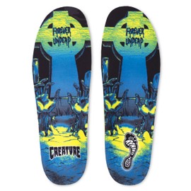 Remind Insoles Destin Impact | Creature Forever Undead | Shoe Inserts for Mid-High Arch Support | Skateboarding & Snowboarding | Walking, Hiking, Running | Lightweight Comfort | Mens Size 13-13.5