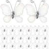 Beaupretty - Juego de 50 mariposas para manualidades (malla transparente,