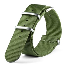 Neckarian NATO Strap 18 mm 20 mm 22 mm 24 mm Army G10 Watch Strap Nylon Military Watch Band for Men Women, 20 mm, Nylon, No Gemstone