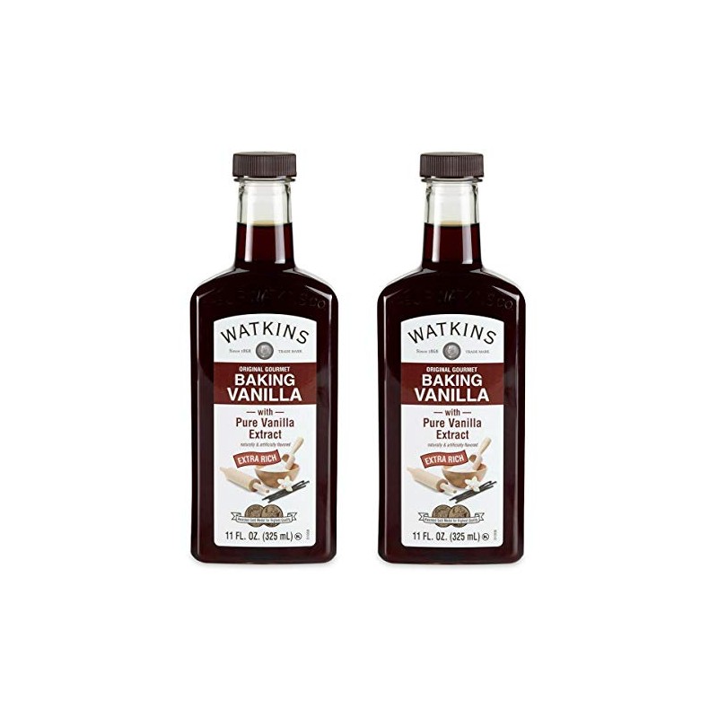 Watkins Original Extract, Baking Vanilla, 11 Ounce (Pack of 2)