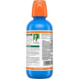 TheraBreath Enjuague Bucal - Sabor Menta Fresca, 473 ml, Combate El Mal Aliento Hasta Por 12 Horas, Sin Alcohol, Sin Ardor y Sin Colorantes Artificiales, Creado Por Dentistas.