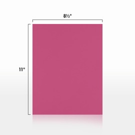 LUXPaper 8.5" x 11" Paper | Letter Size | Magenta Pink | 80lb. Text | 250 Qty