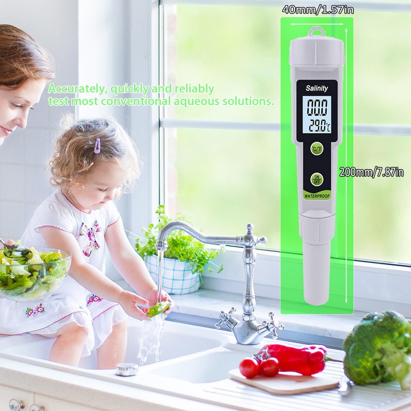 Salinity Meter Tester, Digital Salinity Tester for Salt Water Digital