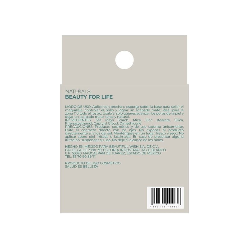 Polvo Facial Naturals Traslucido Suelto 6gr