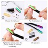 60 Pieces Metal Aglets Shoelace Tips Hoodie String Caps DIY
