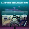 ECHTPower Wireless PC Gaming Controller - Hall Effect Joystick, 2.4G