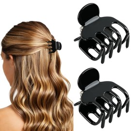 MAORULU Pinza para el cabello pequeña de acetato de 1,85" para cabello fino y mediano.