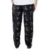 Varsity Men's Printed Microfleece Pajama Pant, Black Holiday Martini, Small