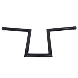 10'' Rise 1'' Ape Hanger HandleBar Z Bar Fit Harley Street Bob Sportster Dyna Softail Gloss Black