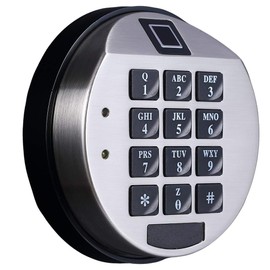 YOSEC Electronic Biometric Gun Safe with Stainless Steel Chrome Finish Keypad Lock