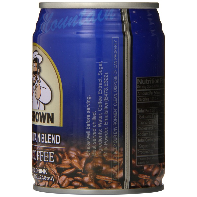 Mr. Brown Iced Coffee, Blue Mountain, 8.12 Ounce (Pack of