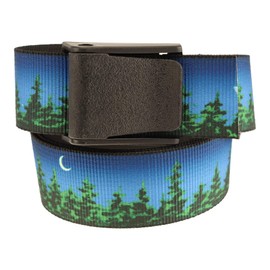 Thomas Bates Titan Outdoor Hunting Fishing Pattern Web Belt 5 Year Guarantee Made in the USA (Twilight, Adult Size)