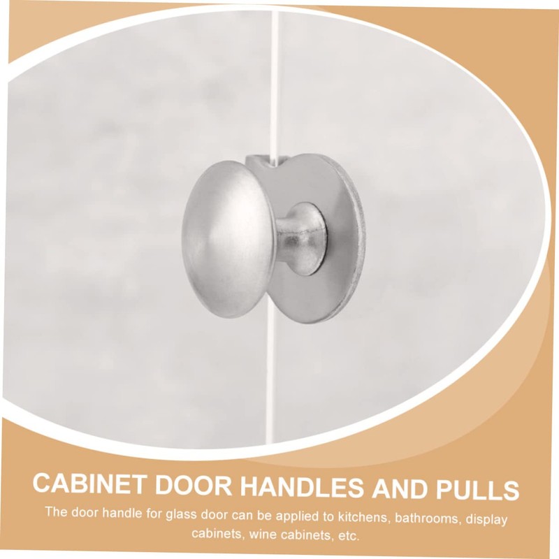Mipcase 2pcs Glass Door Handles Pull Clamp for Shower Cabinet