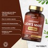 Organic Lions Mane Supplement 3000mg | High Strength Mushroom Extract