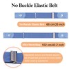 Elastic Belt No Buckle Belt for Women Men, 5Pcs Buckle