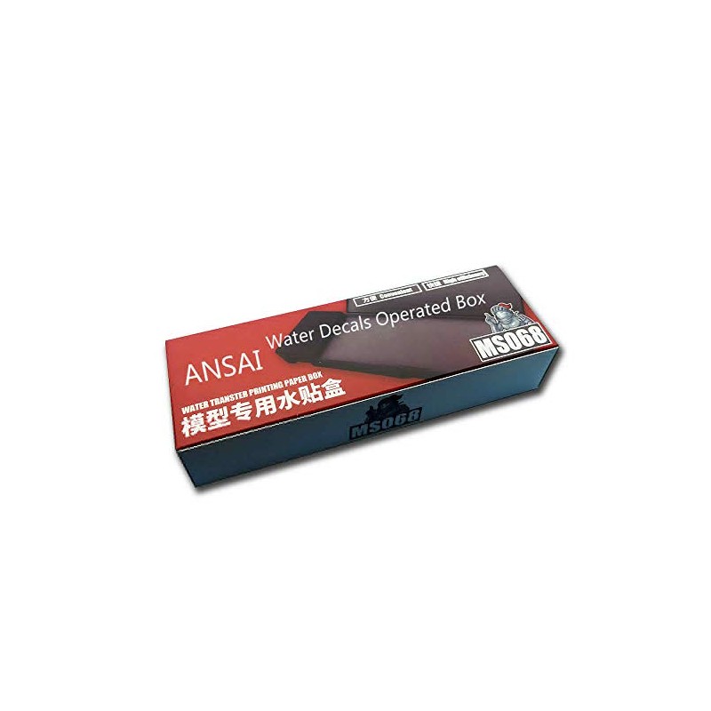 Pegatinas de agua, caja con pinzas adhesivas, avión Hobby Tools