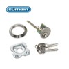 SUMBIN Jimmy Proof Night Latch for Front Door Silvery Color