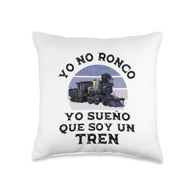 Ropa Para Amantes Del Tren para Adultos y Niños Yo No Ronco Sueño Que Soy Un para Amantes del Tren Throw Pillow, 16x16, Multicolor