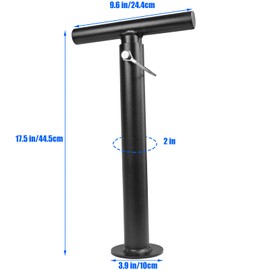 Adjustable Kettlebell Handle for Weight Plate, Heavy Duty Iron Construction, Fits Standard 2" Olympic Plates, DIY Kettlebell for Strength Training, CrossFit, Home Gym