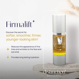 Distinction Firmalift Firming Face & Eye Serum – Anti Aging Serum Lotion Cream and Moisturizer | Helps Reduce the Appearance of Fine Lines and Wrinkles, Soothes (1 Fl Oz, 2 Pack)