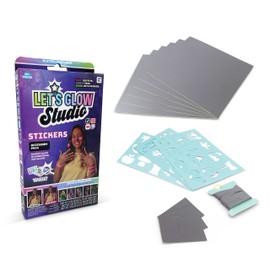 Let's Glow Studio LET01410 Sticker Accessory Pack in CDU, Multi Colour
