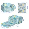 Folding Toddler Chair, Soft Plush Fold Out Kids Couch Sofa