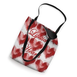 Lipstick Hearts Tote Bag