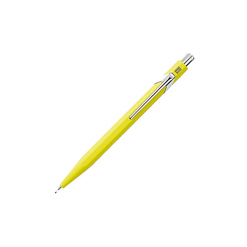 Caran Dache Mechanical Pencil, Fluo Line, Yellow, with 0.7mm Lead