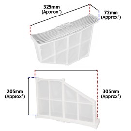 SPARES2GO Lint Filter Screen Fluff Cage compatible with AEG fits Electrolux fits John Lewis Tumble Dryer