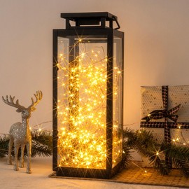 RESNICE 328FT Long Warm White Plug in Fairy Lights 1000 LED Waterproof Copper Wire String Lights with Remote for Christmas Tree Bedroom Porch Patio Garden Wedding Party