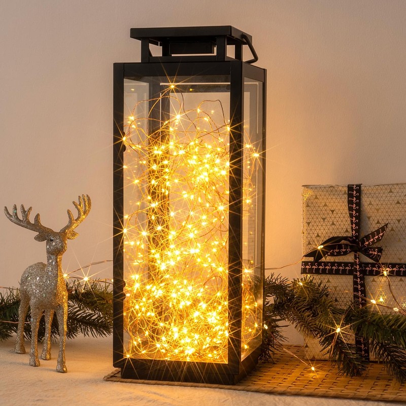 RESNICE 328FT Long Warm White Plug in Fairy Lights 1000