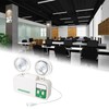 2W Dual Lamp Head Exit 9 LEDs Emergency Light