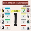 Rope Ratchet 1/8", 50 ft Solid Braided Polypropylene Rope, Heavy