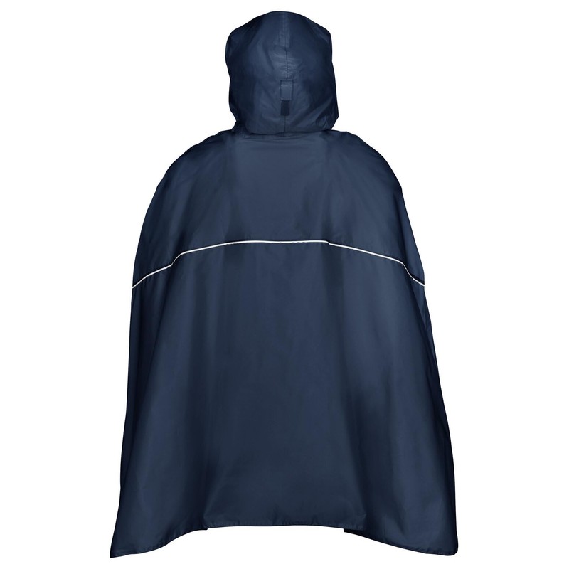 VAUDE Valdipino Poncho, impermeabile, in poliestere riciclato, antivento, riflettente, con