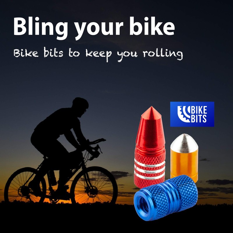 Bike Bits Presta Valve Caps - Use On Presta/French Valves