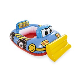 Baby Swimming, dellyy Floating Ring, Cartoon Inflatable Baby Swimming, Float Inflatable Swimming Aid Ring with Seat Float, for Age 6 Months to 3 Years Floating Training (Bulldozer)