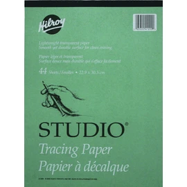 Hilroy Studio Tracing Pad, 9 X 12 Inches, Top Bound, 44 Sheets (41200)
