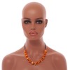 Avalaya Orange Shell and Wood Beads with Black Cotton Cord
