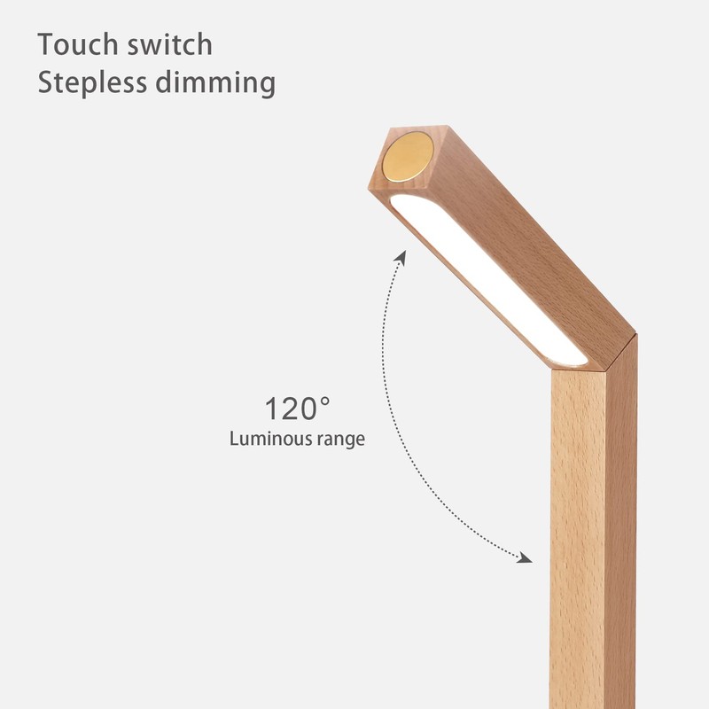 Touch Control Desk Lamp，Portable Multifunctional Emergency Light，Stepless Dimming Table Lamp