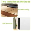 UFURMATE Flush Mount Door Pull, 2 Pieces 304 Stainless Steel