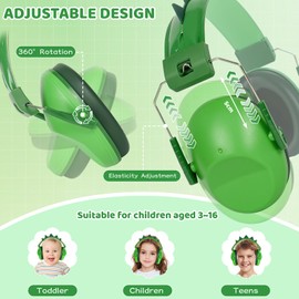Cexovo Ear Protectors, Ear Muffs for Children, Noise Protection, Headphones, Ear Muffs, Noise Cancelling Ear Muffs, SNR 28 Girls, 3-16 Years, Passive Earmuffs, Child