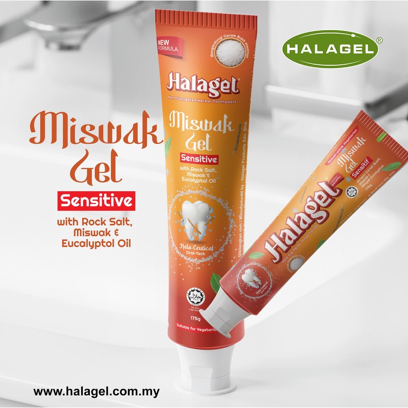 HALAGEL Ubat Gigi Herbal Blast / Herbal Green / Miswakgel