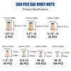 SAE & Metric Rivet Nut Kits, JROUTH 812pcs Carbon Steel
