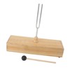 256Hz Tuning Fork with Wood Resonance Box and Hammer Sound